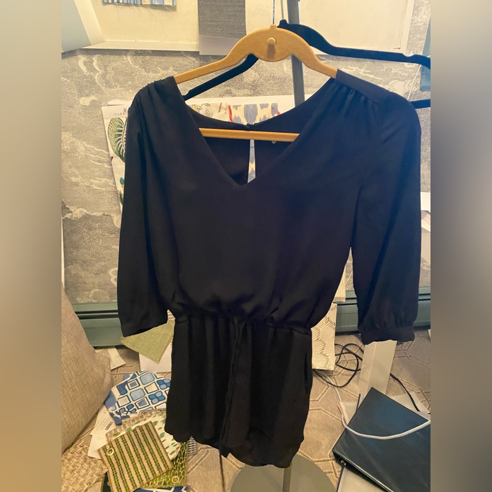 Basic black romper